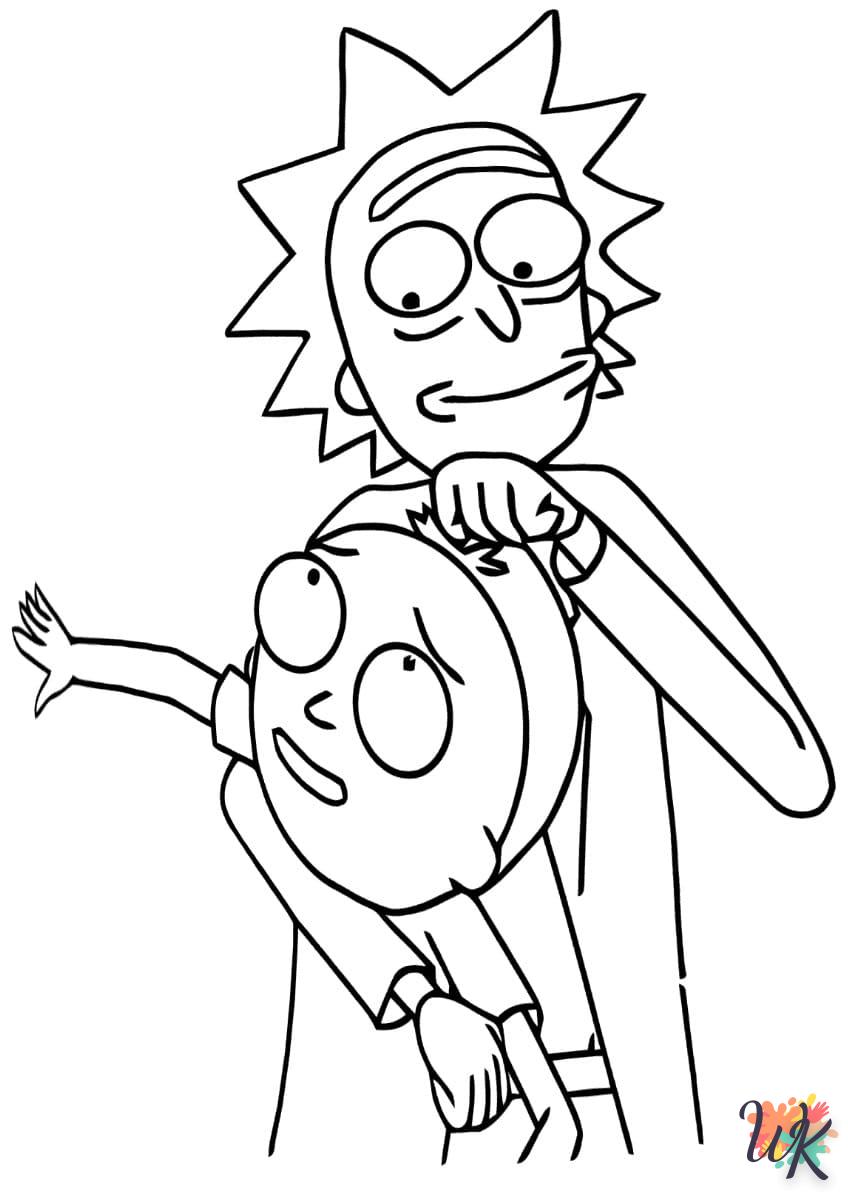 Dibujos para Colorear Rick y Morty 71