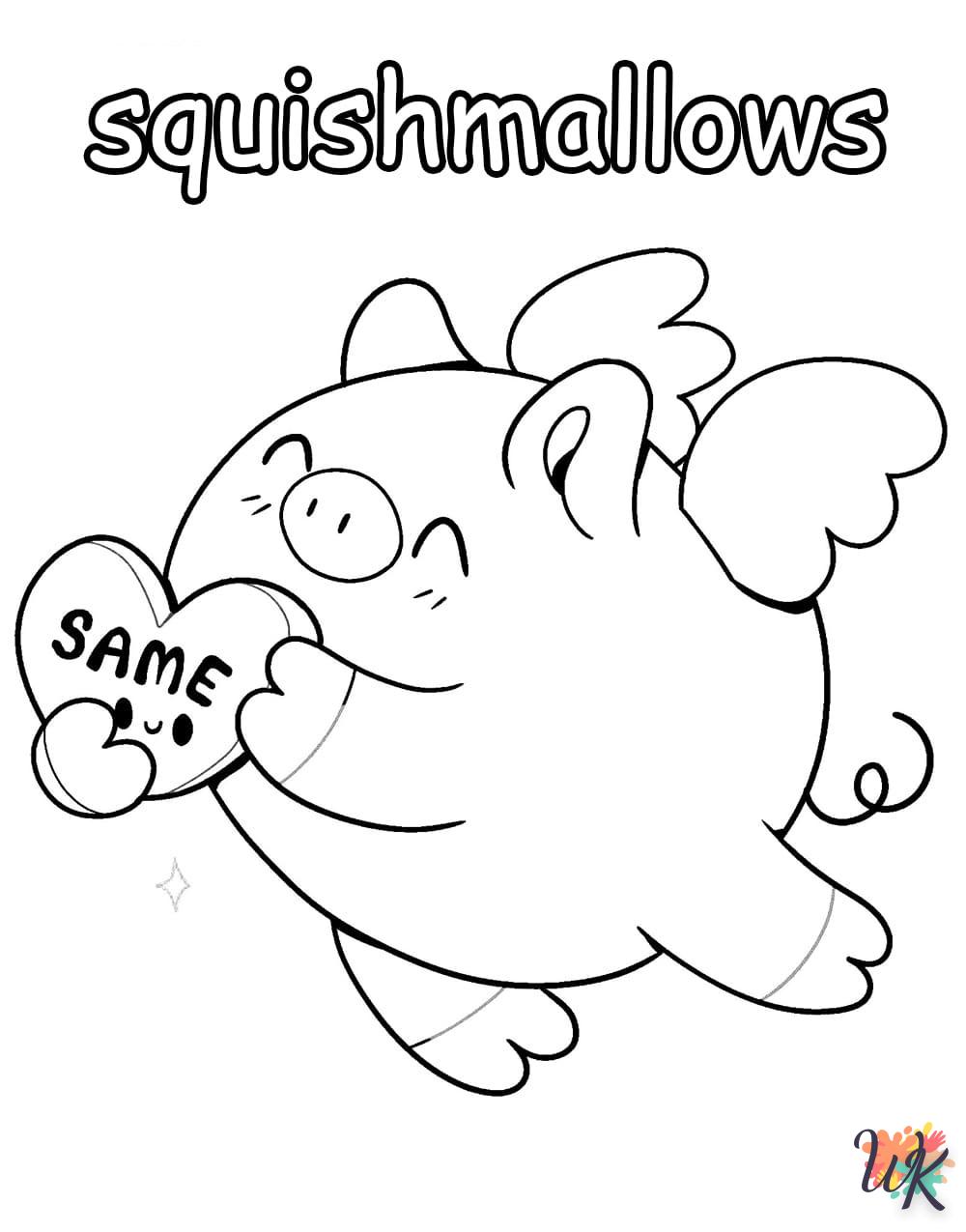Dibujos para Colorear Squishmallows 15