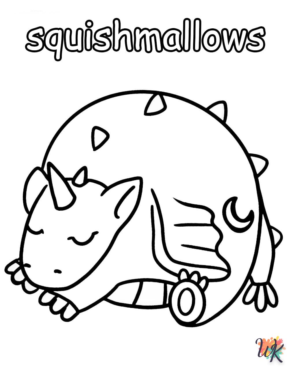 Dibujos para Colorear Squishmallows 24
