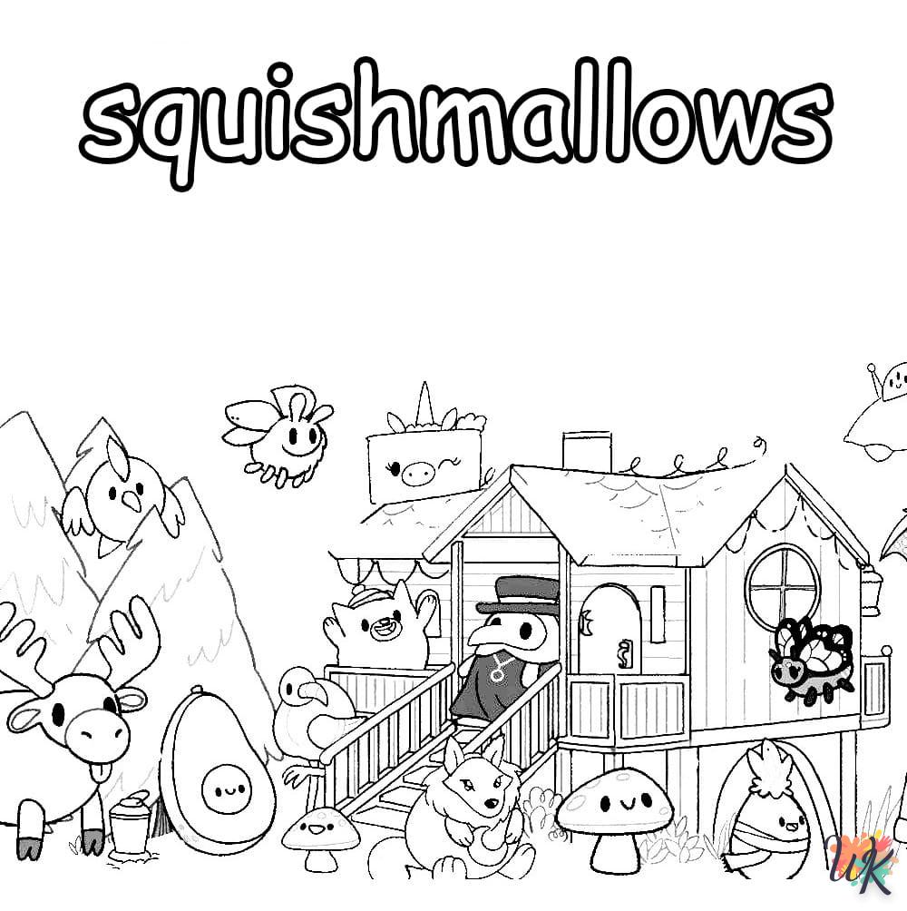 Dibujos para Colorear Squishmallows 27