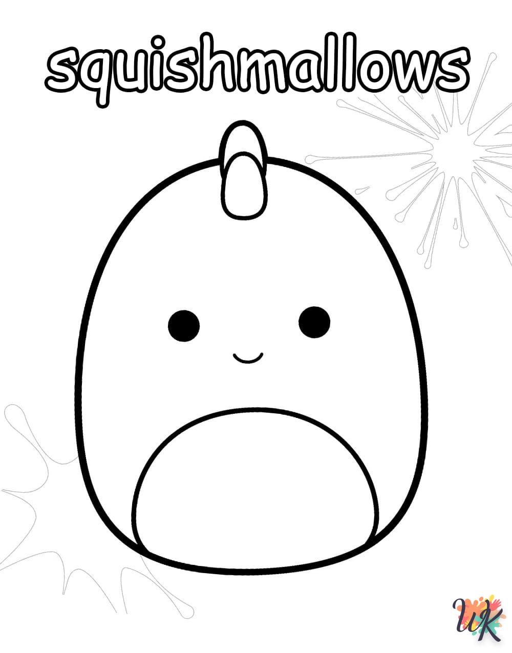 Dibujos para Colorear Squishmallows 7
