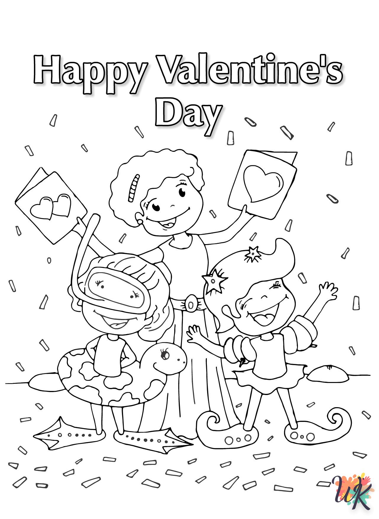 Dibujos para Colorear Valentín