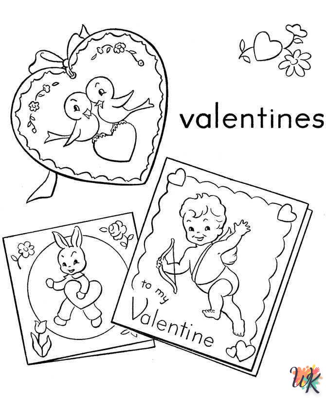 Dibujos para Colorear Valentín