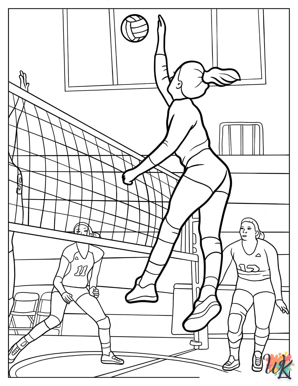 Volleyball Coloring Pages Download And Color Now