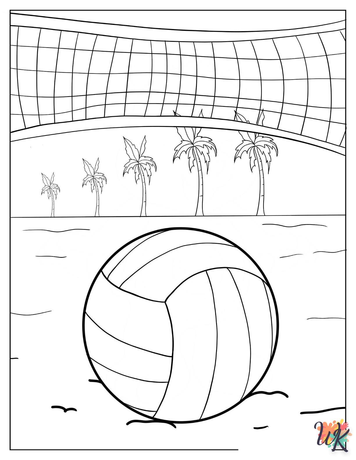Dibujos para Colorear Volleyball