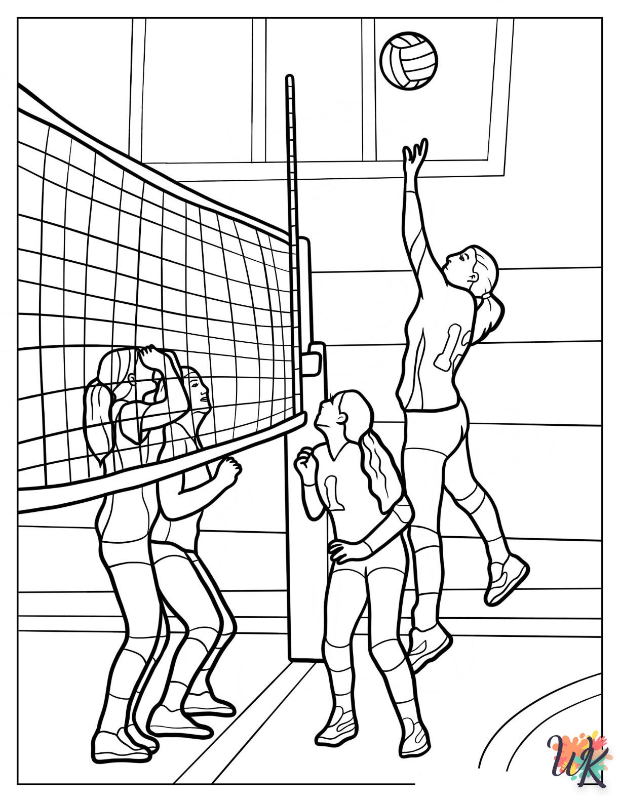 Dibujos para Colorear Volleyball