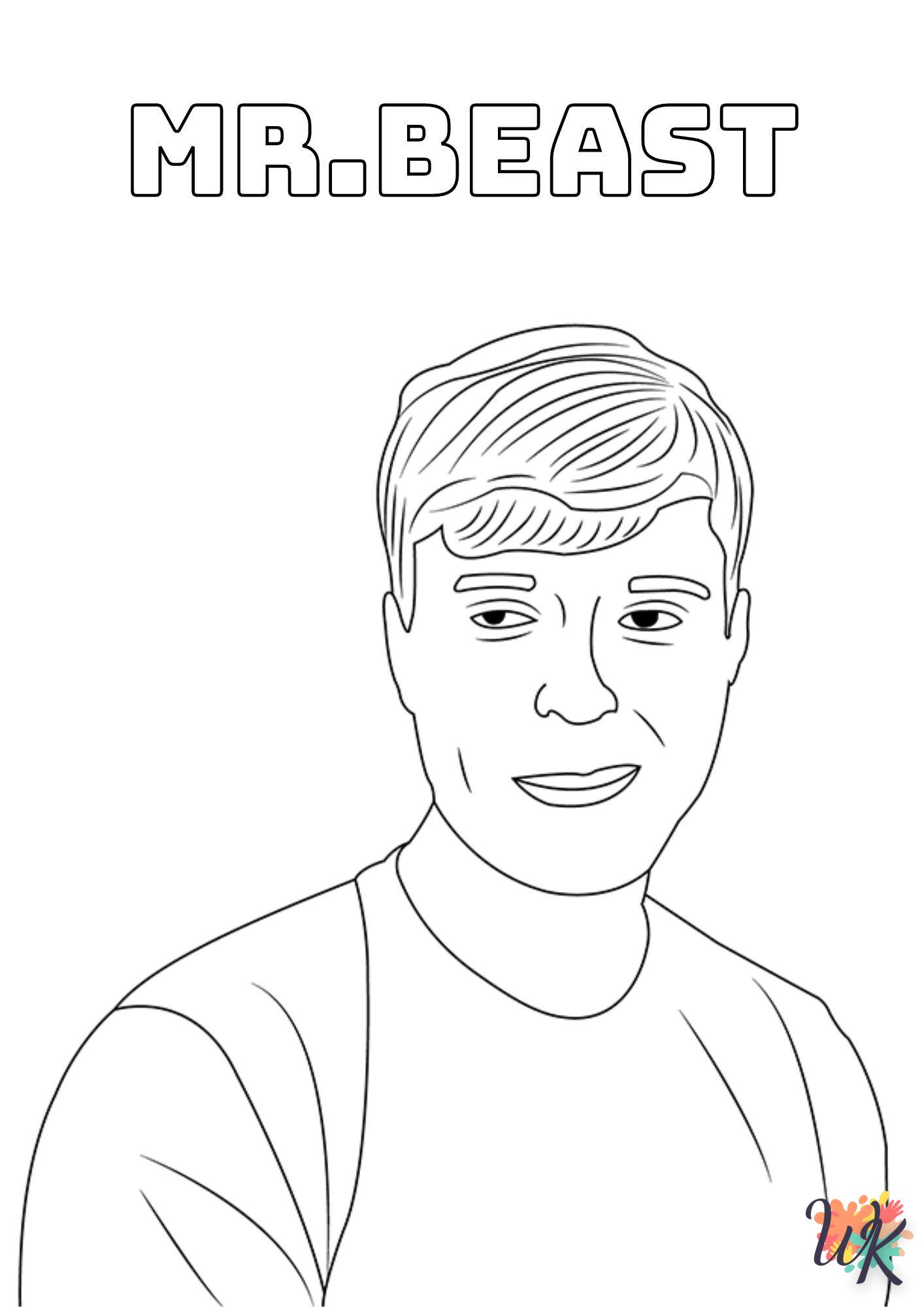 MrBeast para colorear 4