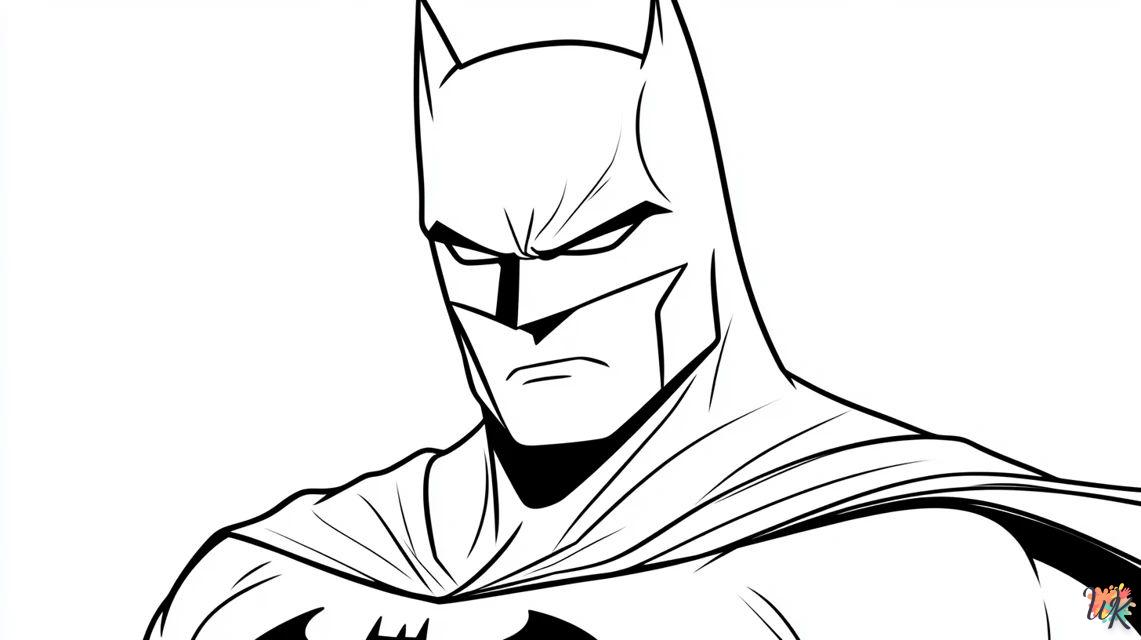 Batman esta de pie para colorear