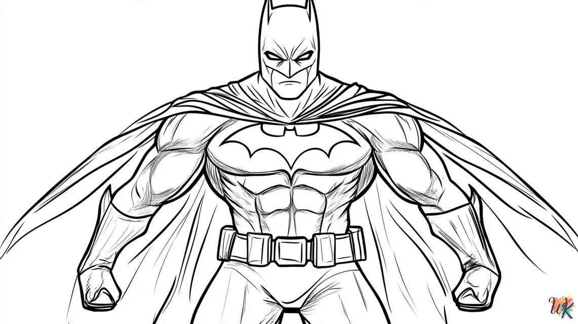 Batman esta de pie para colorear