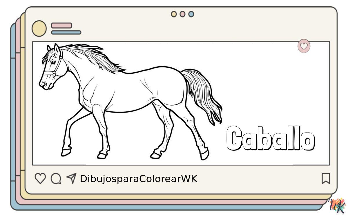 38 Dibujos Para Colorear Caballo