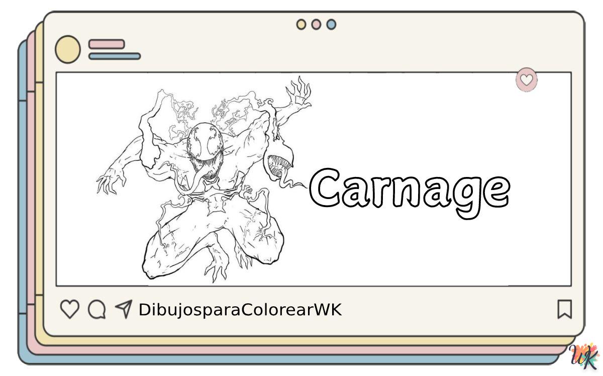 43 Dibujos Para Colorear Carnage