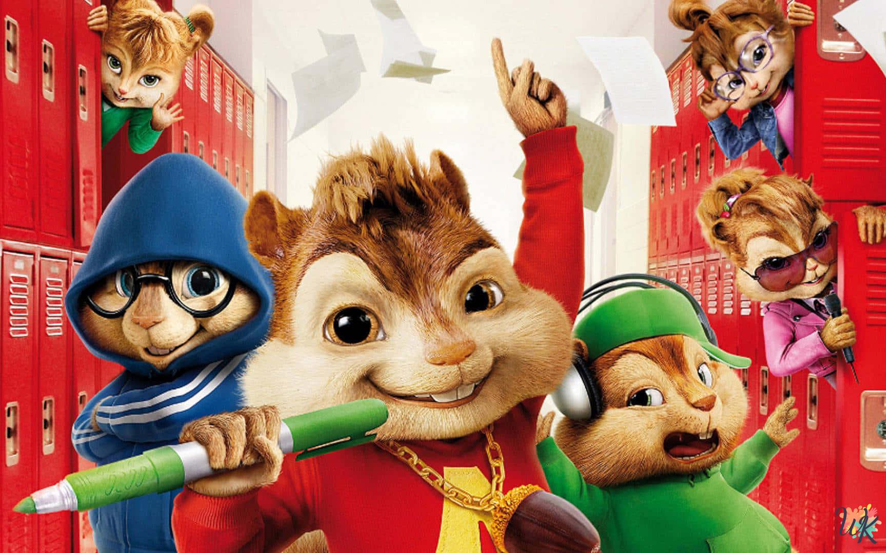 Alvin And The Chipmunks 9 20 Dibujos Para Colorear Alvin And The Chipmunks