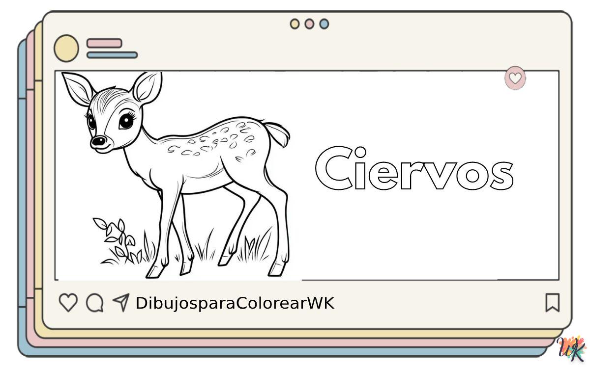 Ciervos 9 117 Dibujos Para Colorear Ciervos