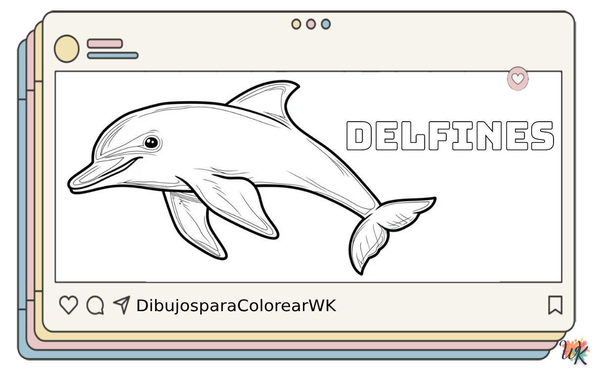 132 Dibujos Para Colorear Delfines