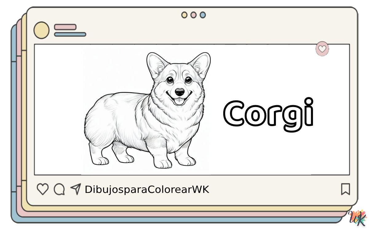 54 Dibujos Para Colorear Corgi