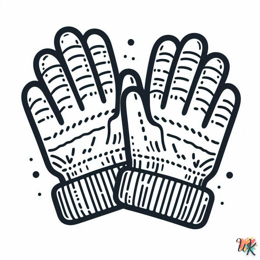 Dibujos Para Colorear Guantes