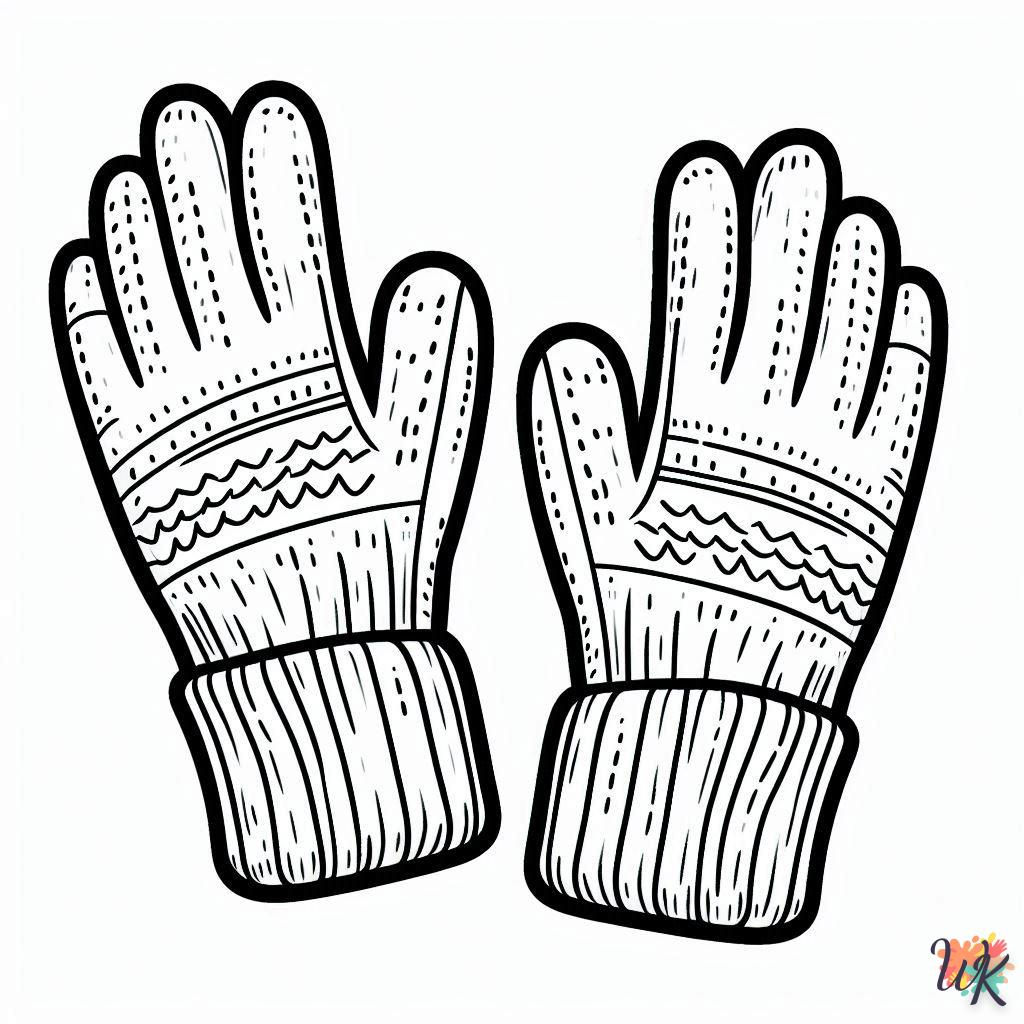 Dibujos Para Colorear Guantes