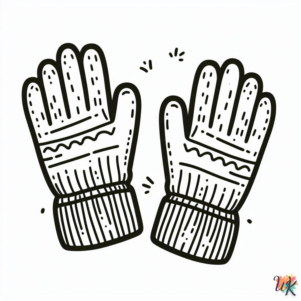 Dibujos Para Colorear Guantes