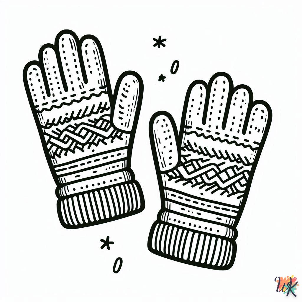 Dibujos Para Colorear Guantes