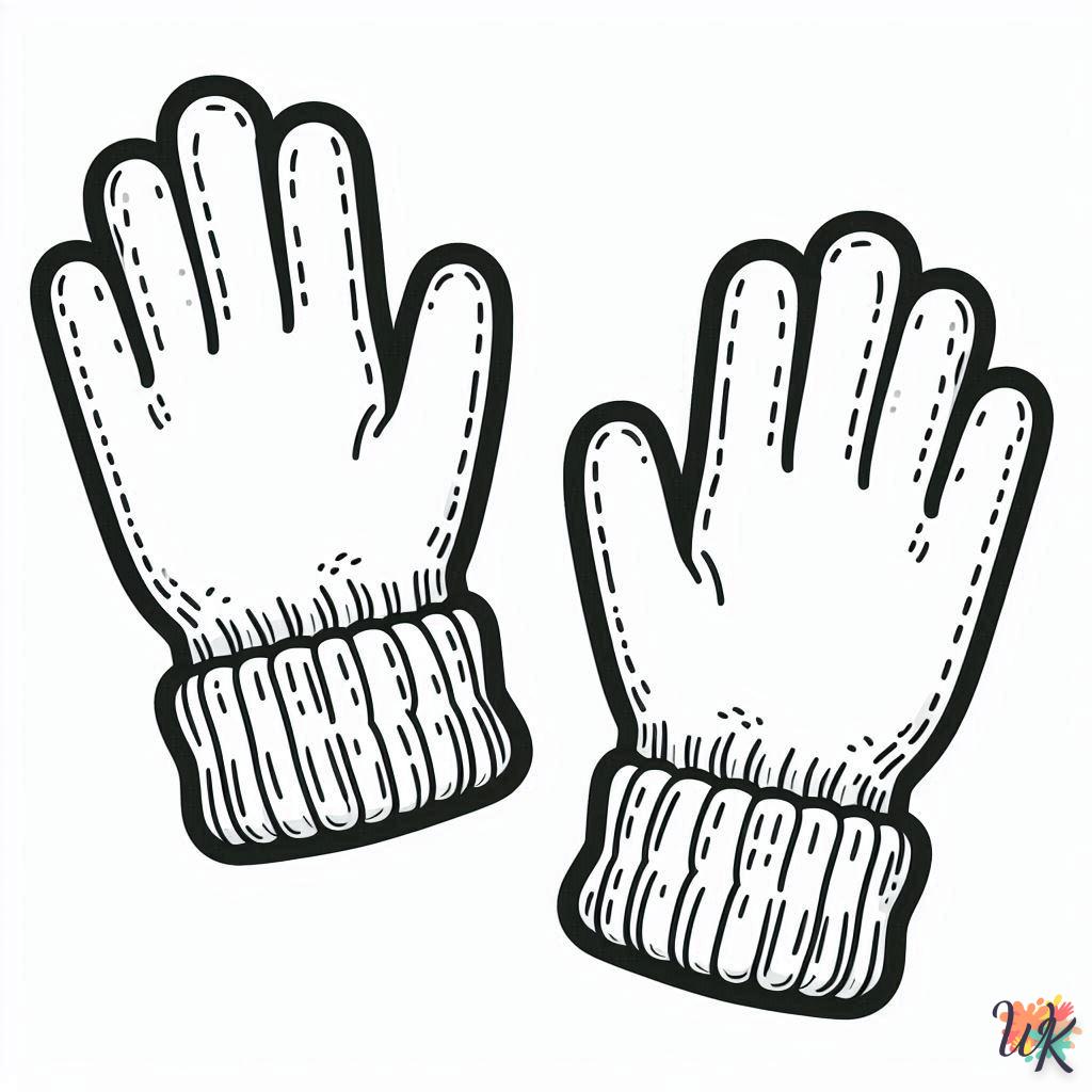 Dibujos Para Colorear Guantes