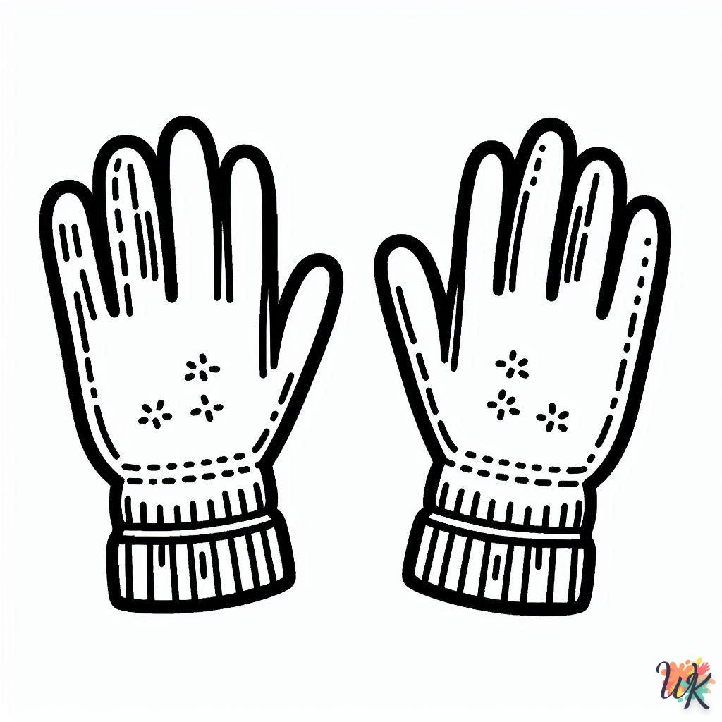 Dibujos Para Colorear Guantes