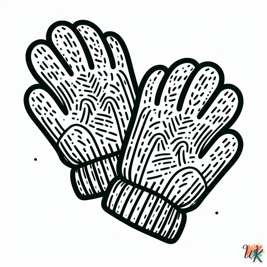 Dibujos Para Colorear Guantes