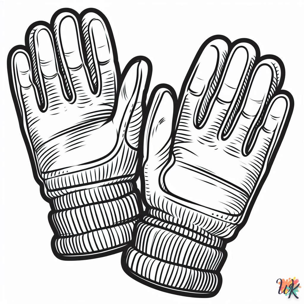 Dibujos Para Colorear Guantes