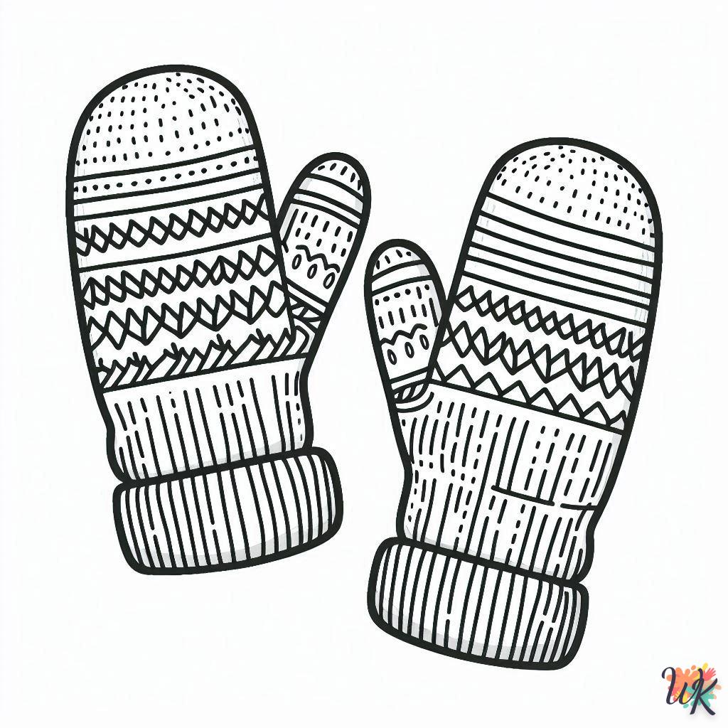 Dibujos Para Colorear Guantes