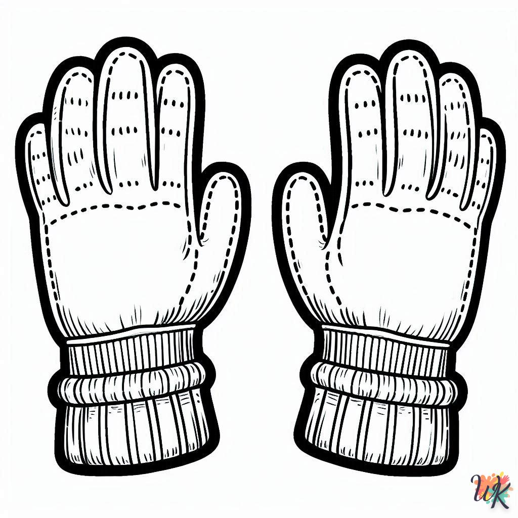 Dibujos Para Colorear Guantes