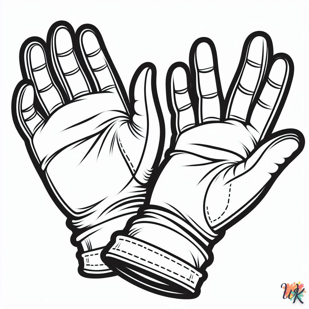 Dibujos Para Colorear Guantes