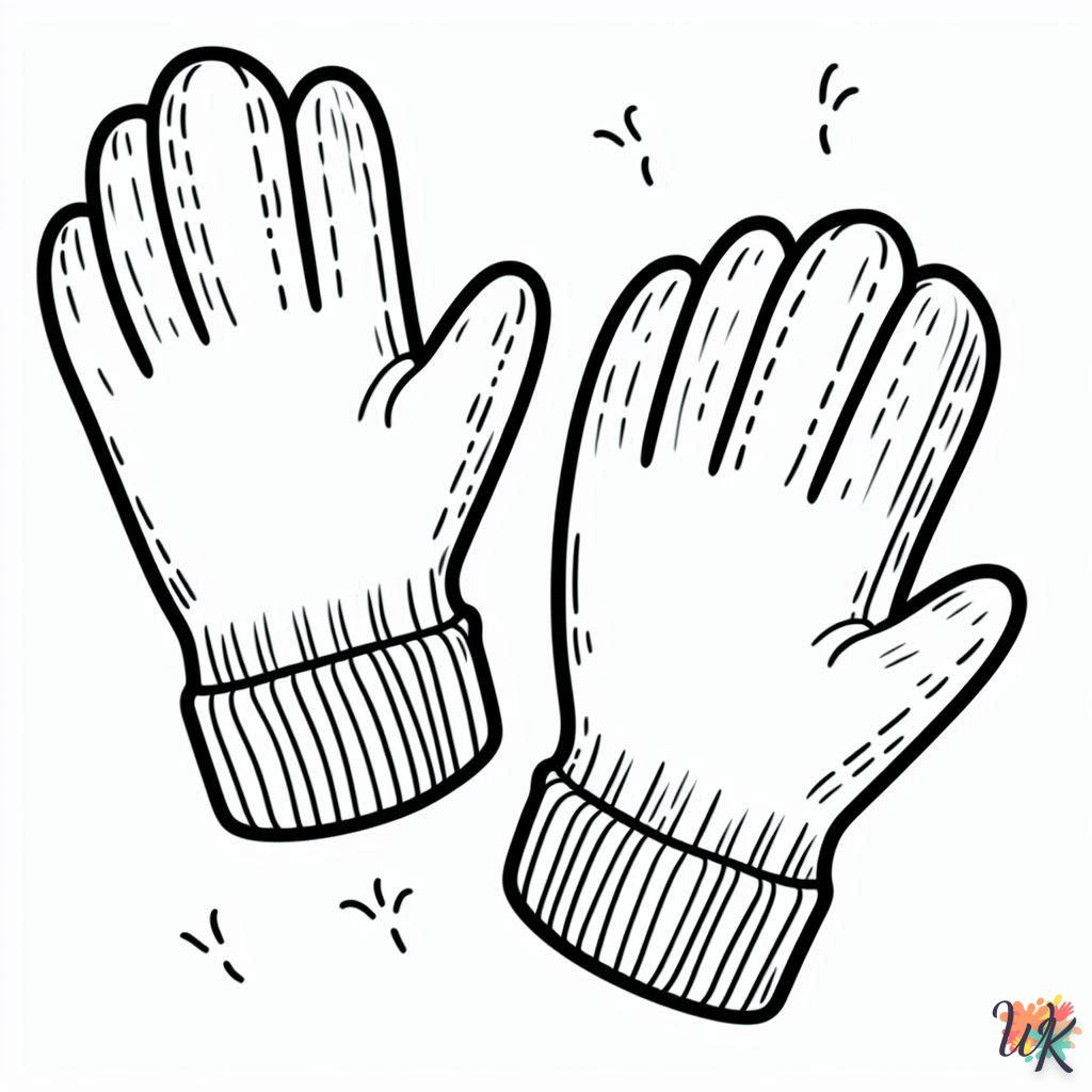 Dibujos Para Colorear Guantes