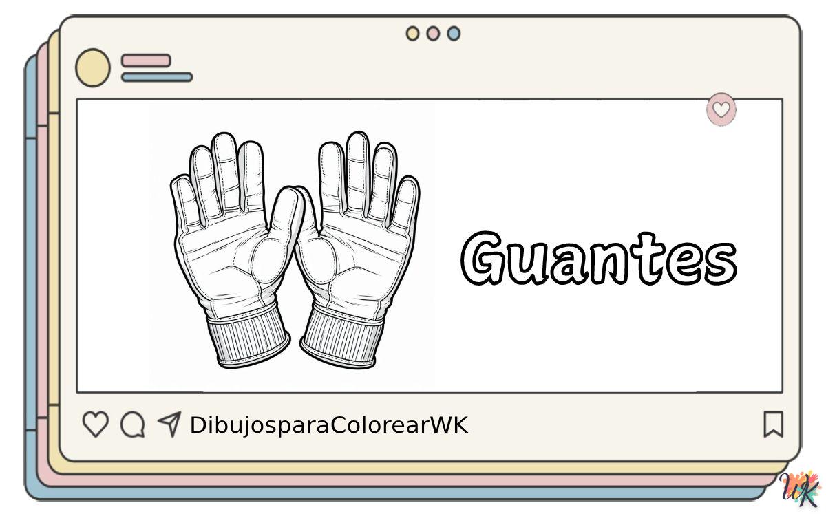 47 Dibujos Para Colorear Guantes