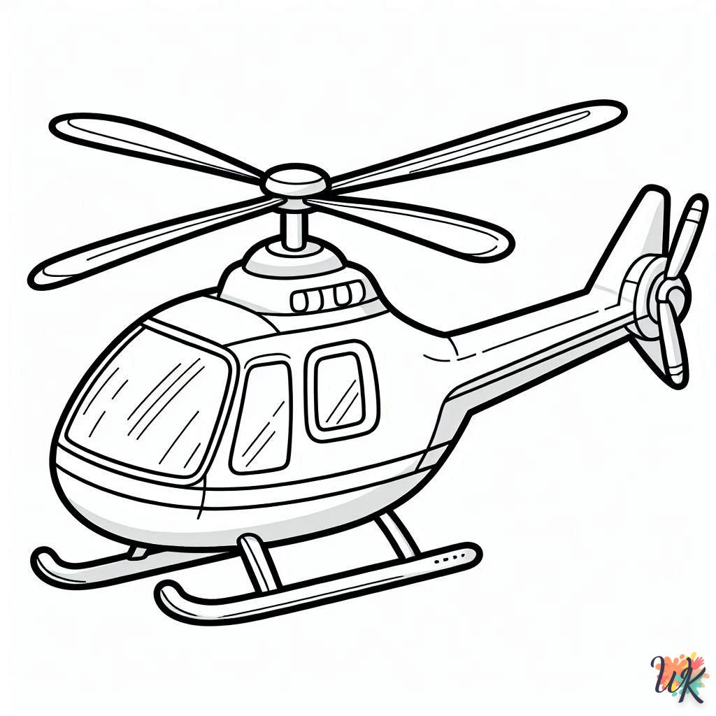 Dibujos Para Colorear Helicóptero