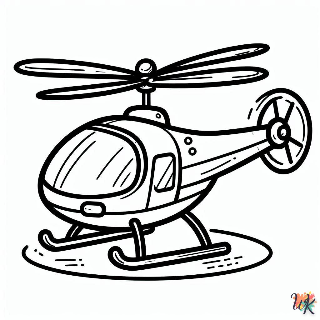 Dibujos Para Colorear Helicóptero