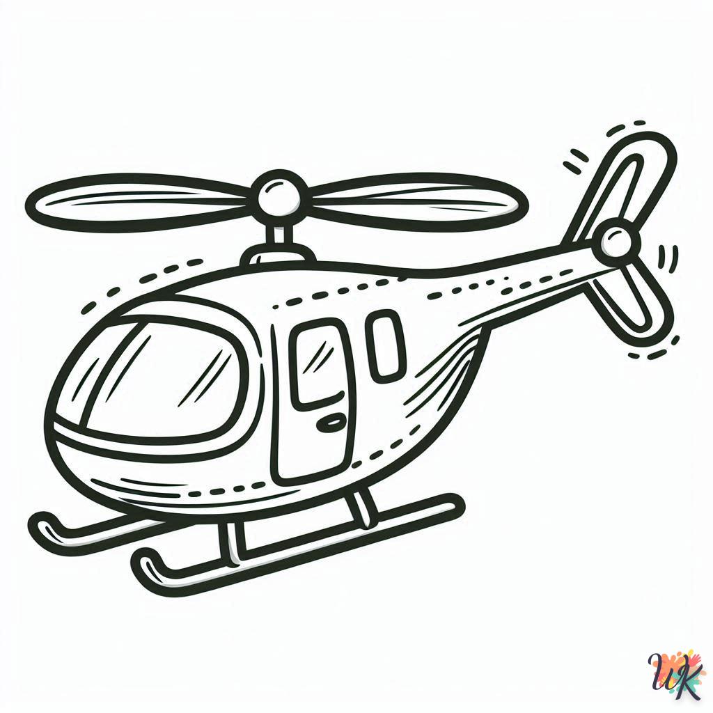 Dibujos Para Colorear Helicóptero