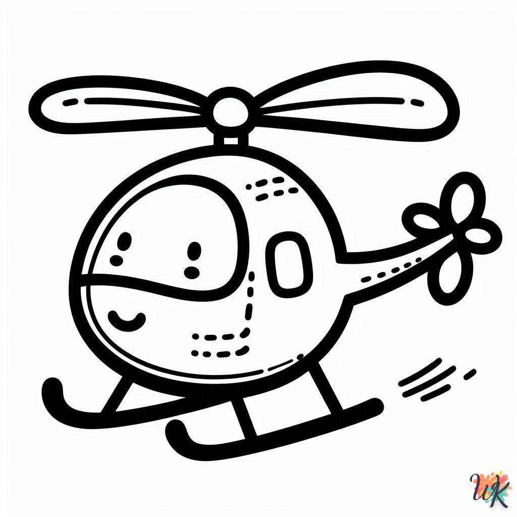 Dibujos Para Colorear Helicóptero