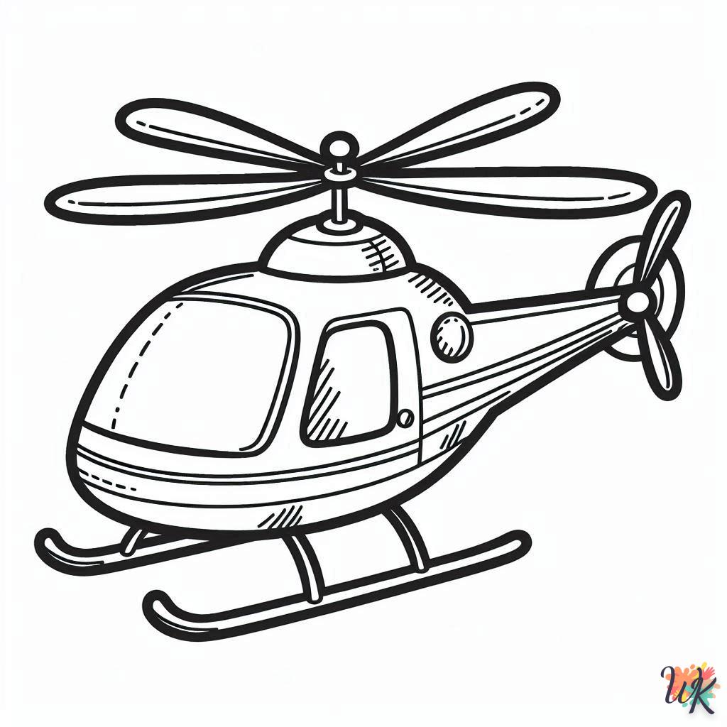 Dibujos Para Colorear Helicóptero