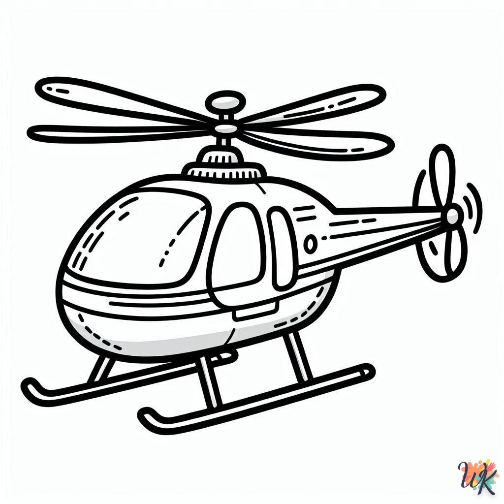 Dibujos Para Colorear Helicóptero