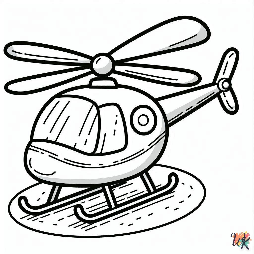 Dibujos Para Colorear Helicóptero