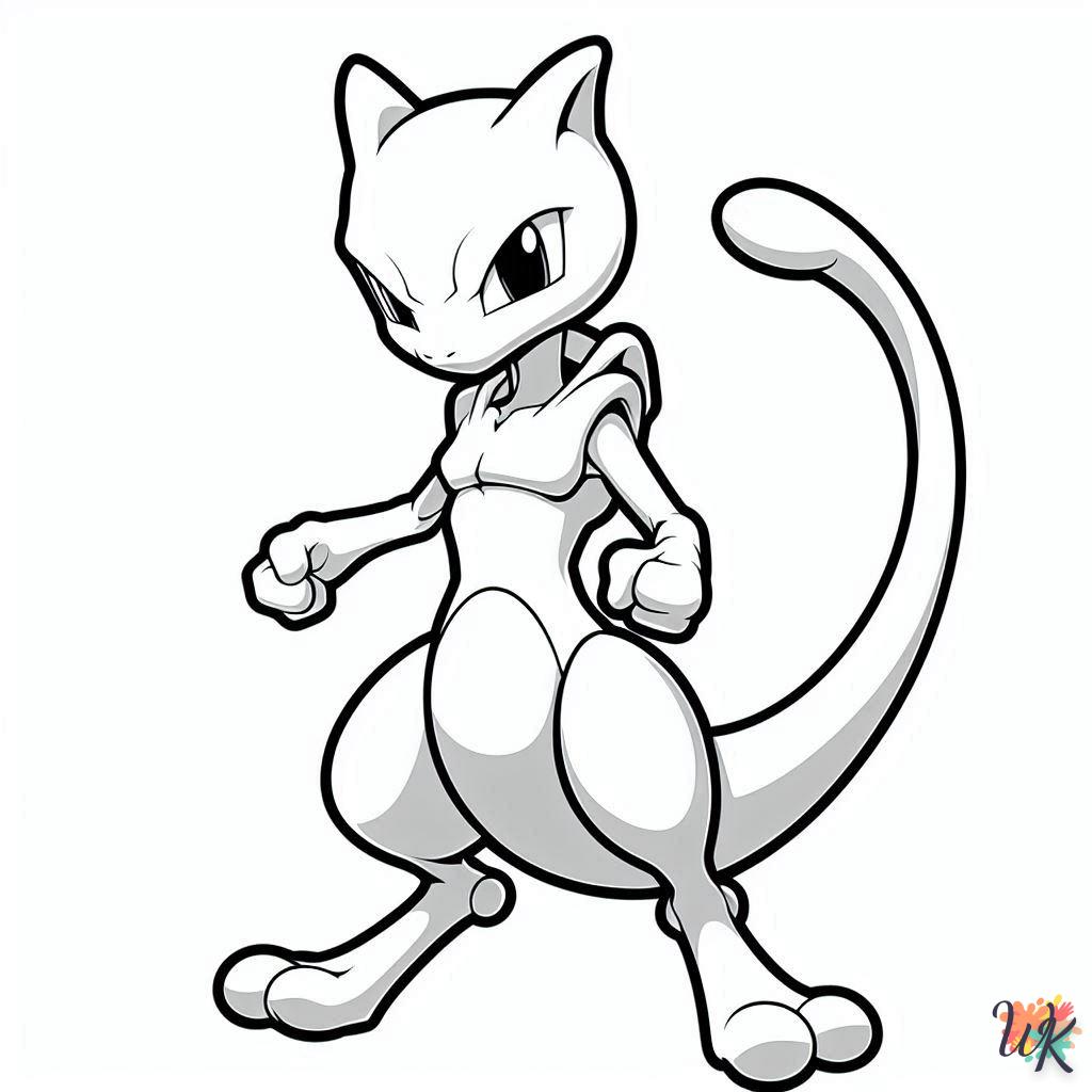 Dibujos Para Colorear Mewtwo