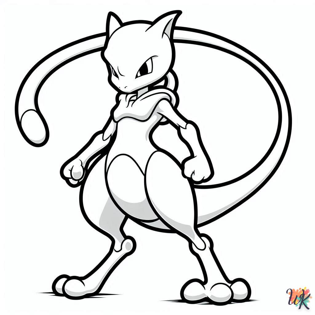 Dibujos Para Colorear Mewtwo