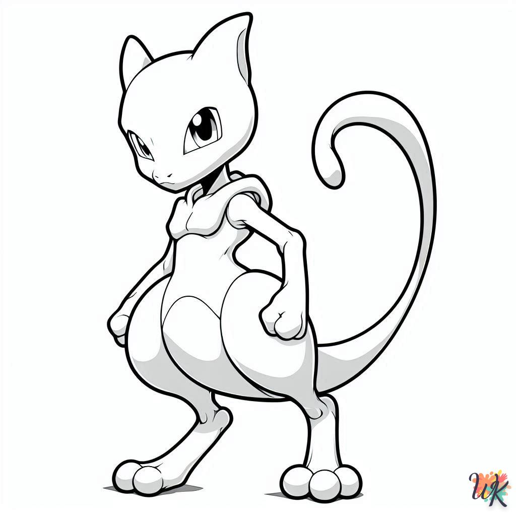 Dibujos Para Colorear Mewtwo