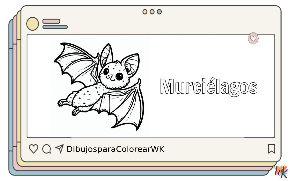 Murciélagos 2 110 Dibujos Para Colorear Murciélagos