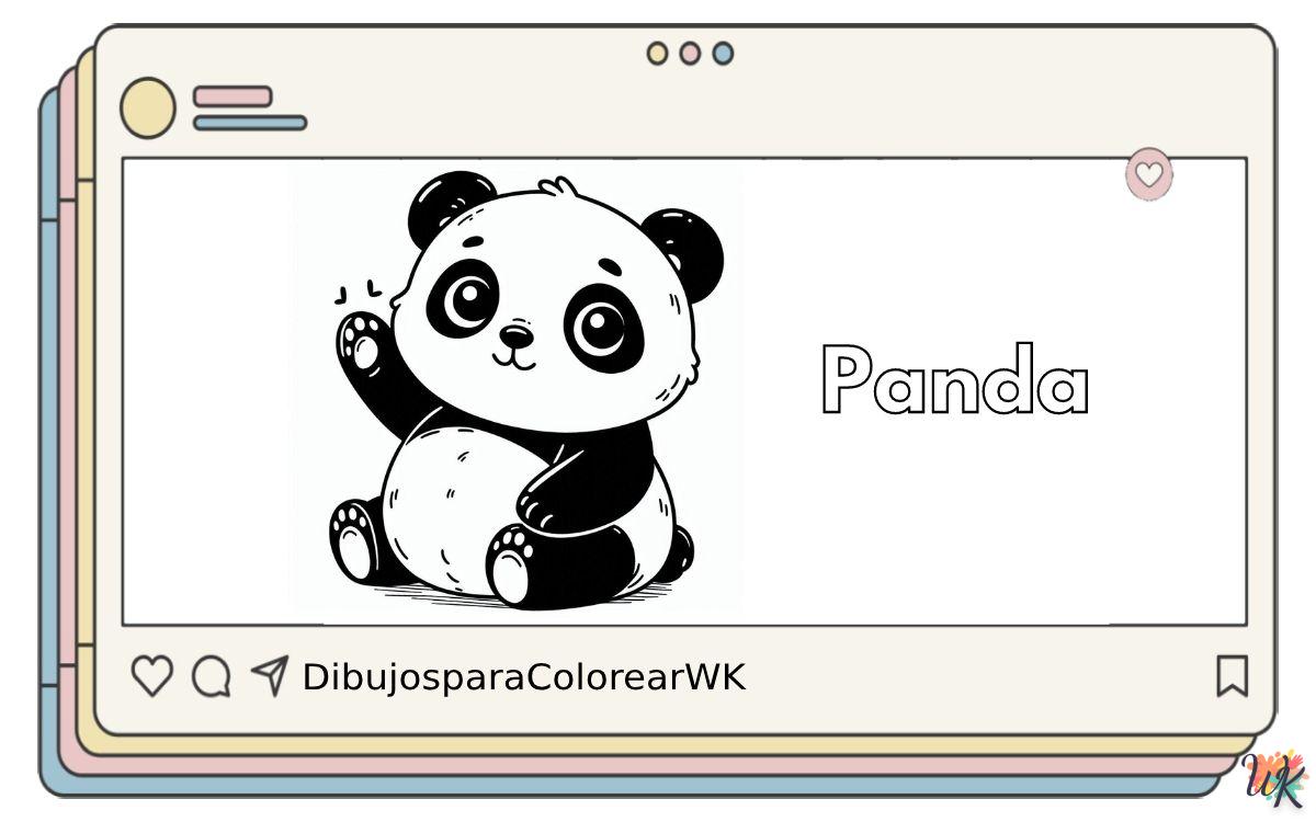 133 Dibujos Para Colorear Panda