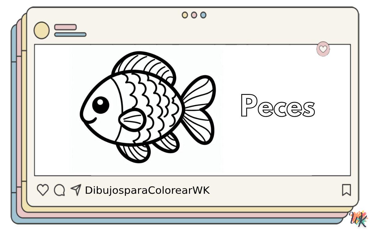Peces 8 52 Dibujos Para Colorear Peces