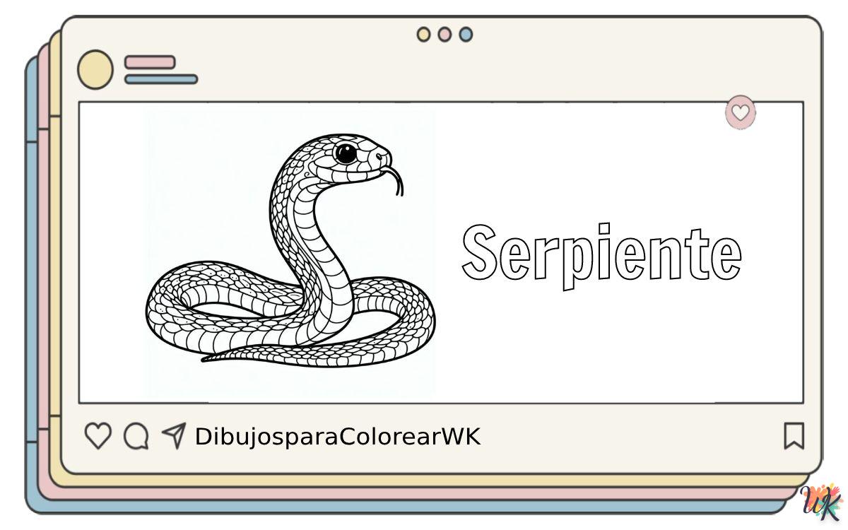 Serpiente 4 148 Dibujos Para Colorear Serpiente