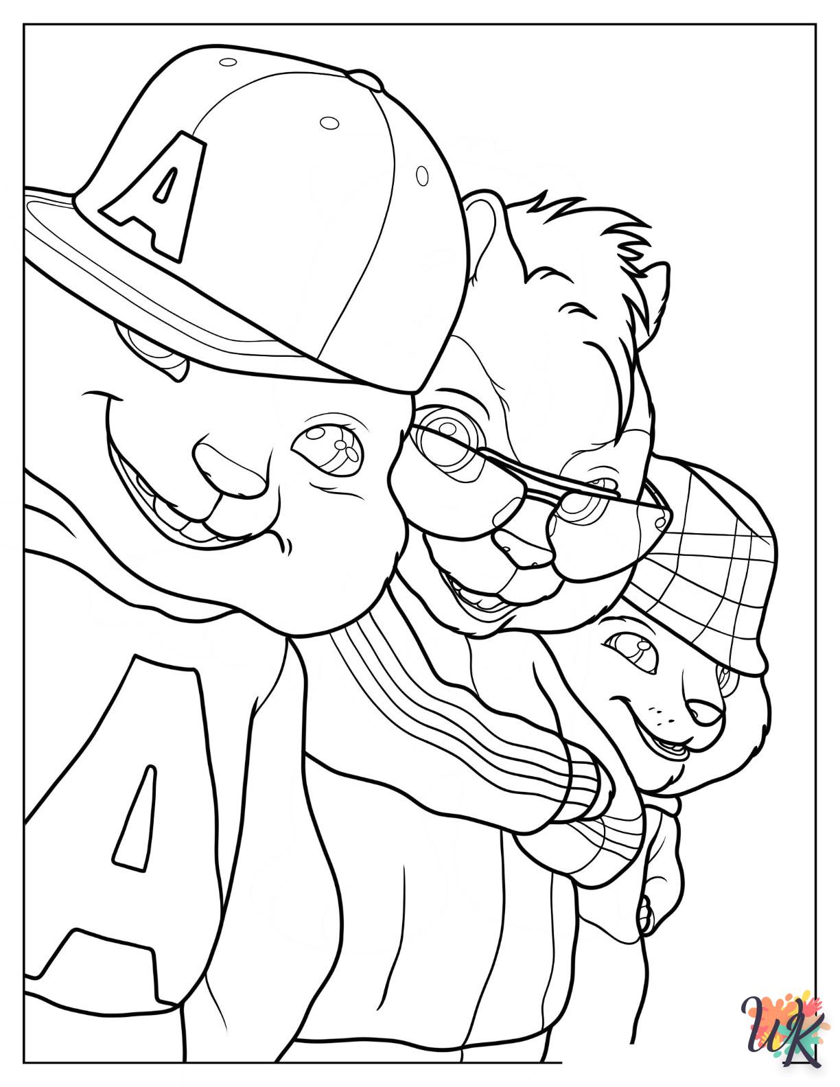 Dibujos para Colorear Alvin And The Chipmunks