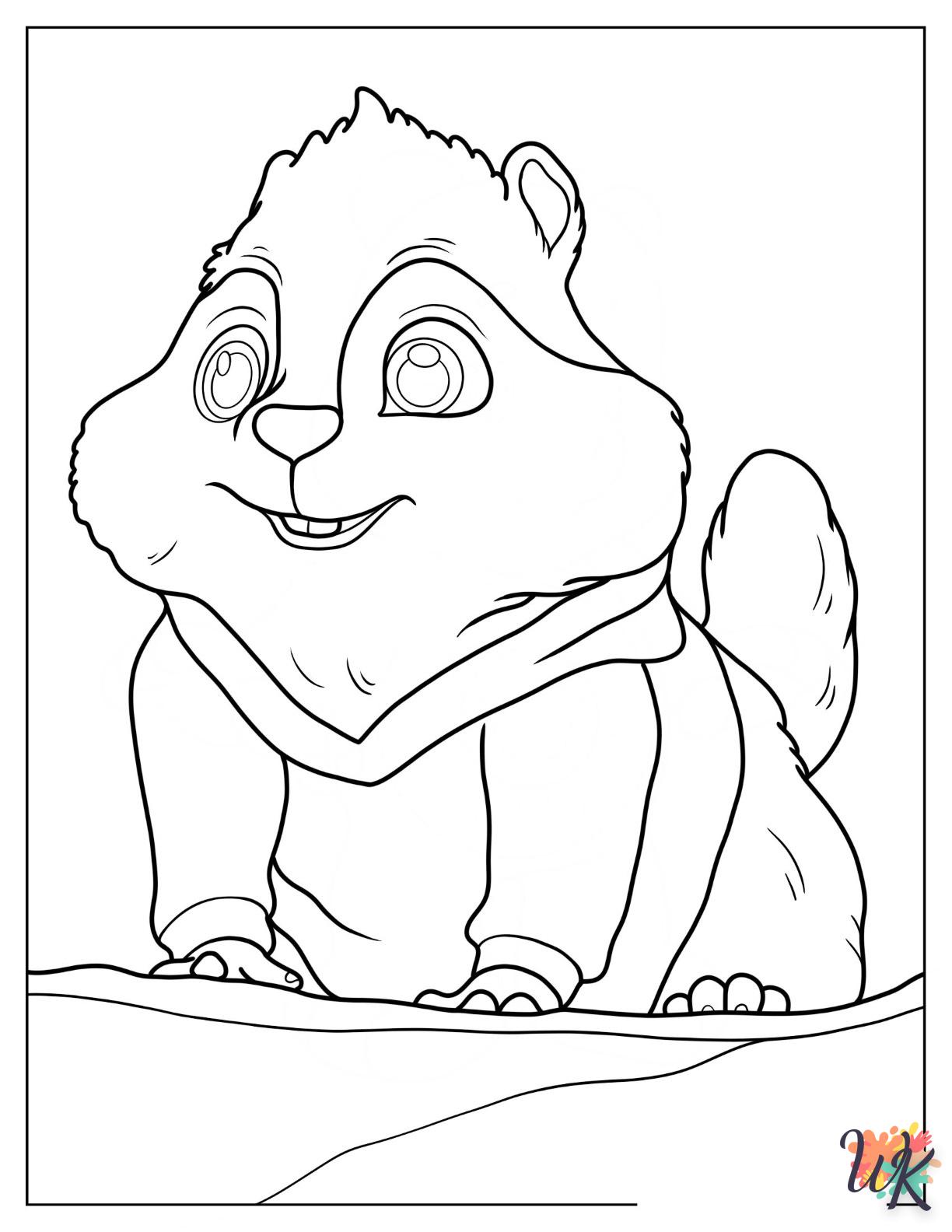 Dibujos para Colorear Alvin And The Chipmunks
