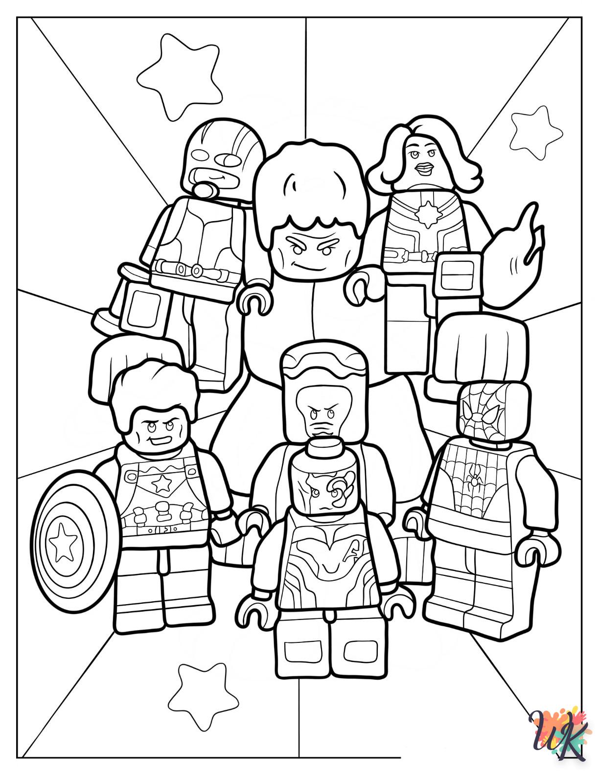Dibujos para Colorear Lego Avengers