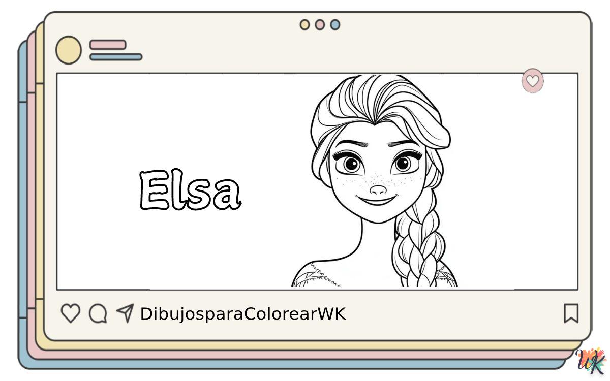 59 Dibujos Para Colorear Elsa